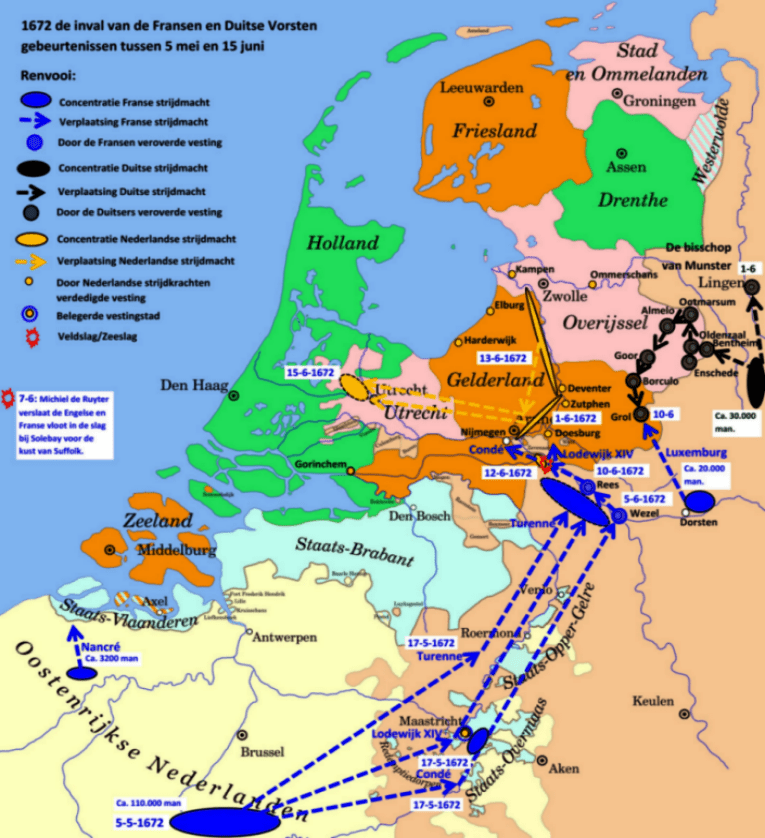 Operaciones en 1.672. Invasión de Holanda - Arre caballo!