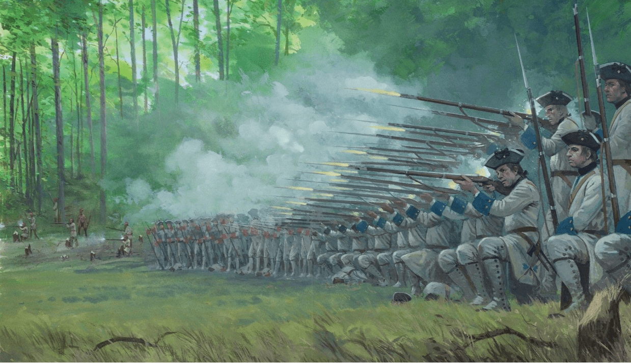 batalla-del-lago-george-8-de-septiembre-de-1755--asalto-al-campamento-ingles-por-granaderos-franceses.png